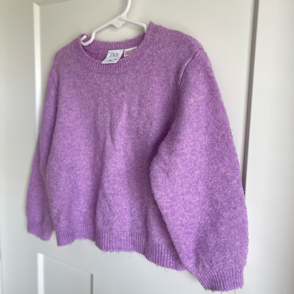 Zara Girls Purple Sweater